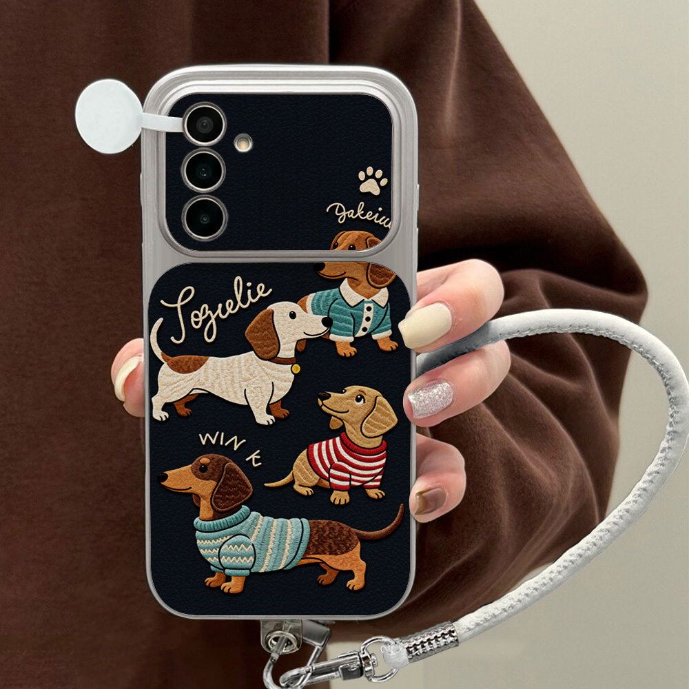 Phone Cases Quality - Cartoon Dachshund Phone Case For Samsung