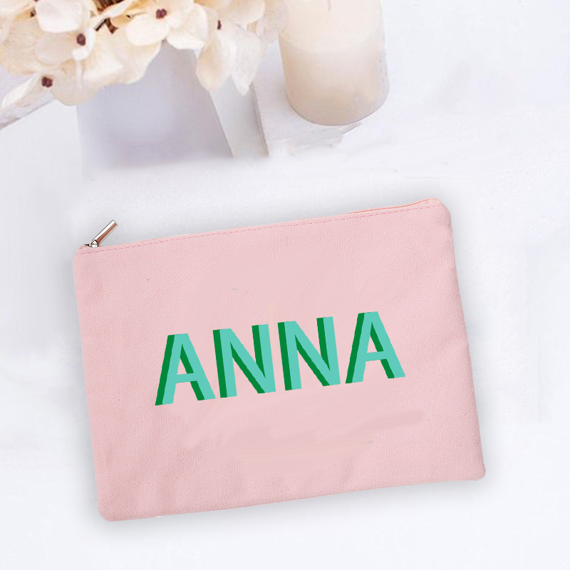 Monogram Custom Case - Personlized Shadow Monogram Makeup Bag Custom
