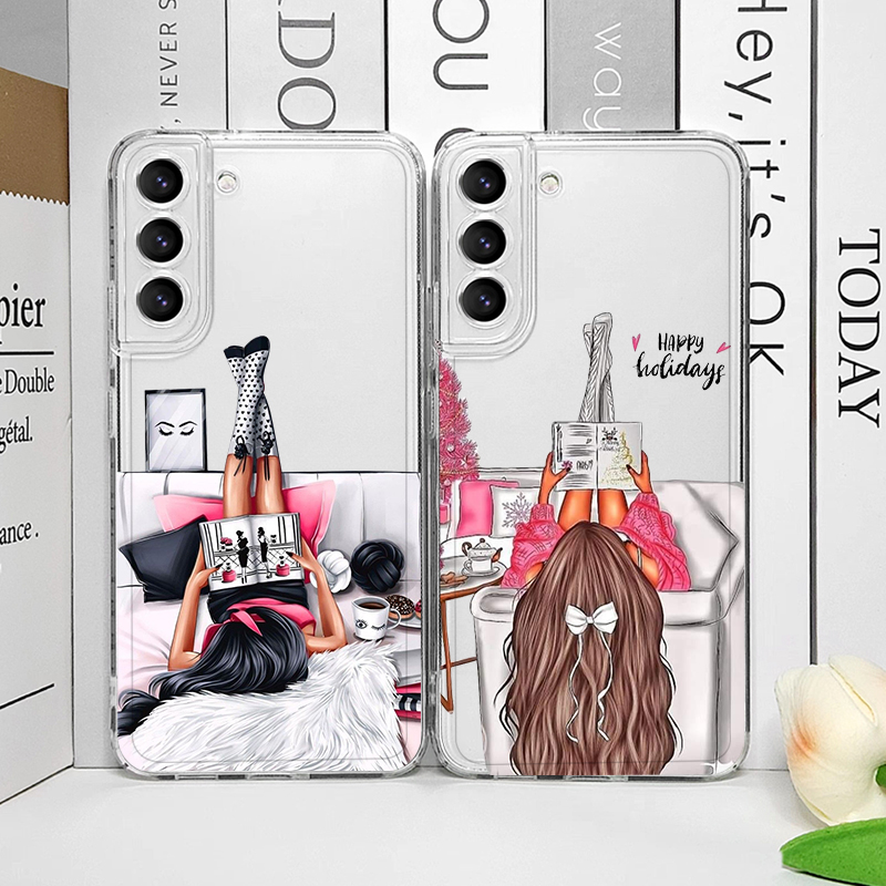 Phone Cases For Girls - Fashion City Girl Transparent Phone Case
