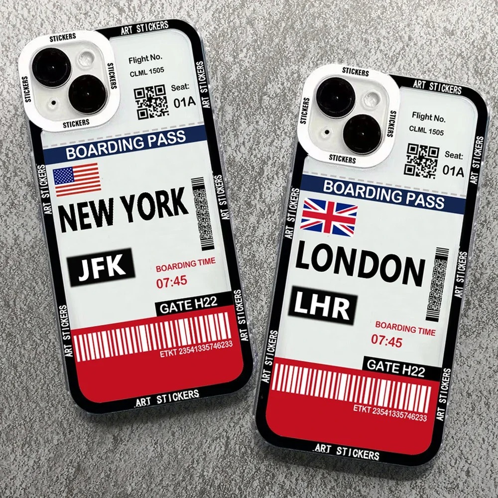 Phone Cases York - World City Travel Ticket Label Phone
