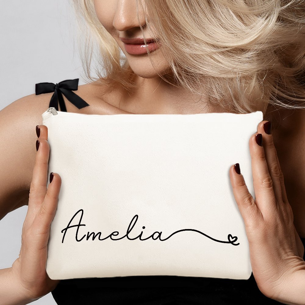 Custom Name Canvas Makeup Bag  - огляд і ціна Monogram Custom Case
