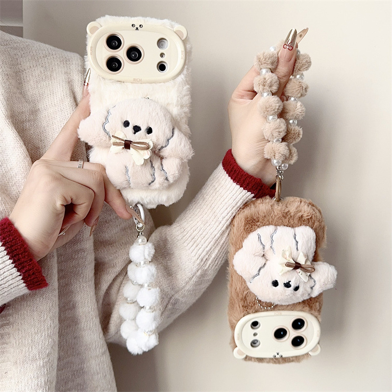 3D Cartoon Bowknot Puppy Warm  - огляд і ціна Apple Iphone 15 Pro Max