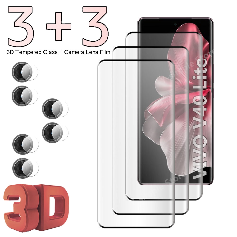 3+3 Curved Tempered Glass For  - огляд і ціна Vivo V40
