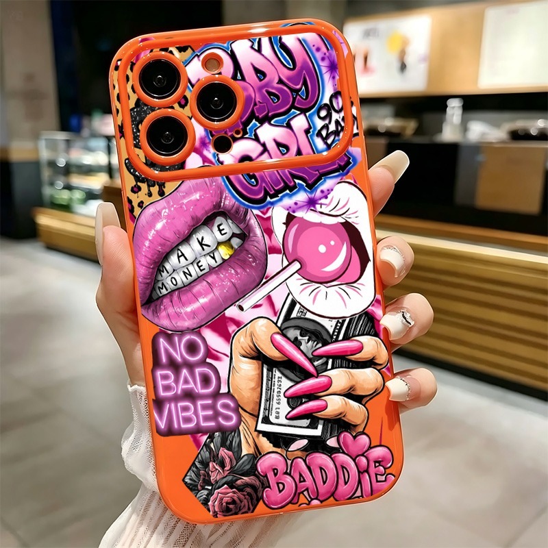 Hip Hop Pink Lips Baby Girl Gr - огляд і ціна Phone Cases For Girls