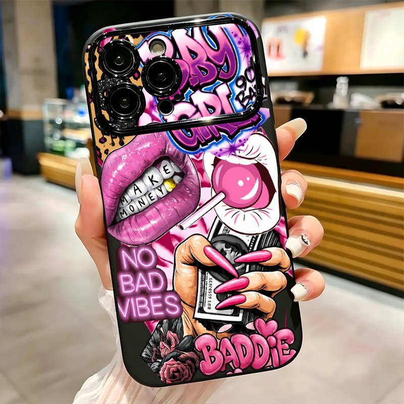 Hip Hop Pink Lips Baby Girl Gr - огляд і ціна Phone Cases For Girls
