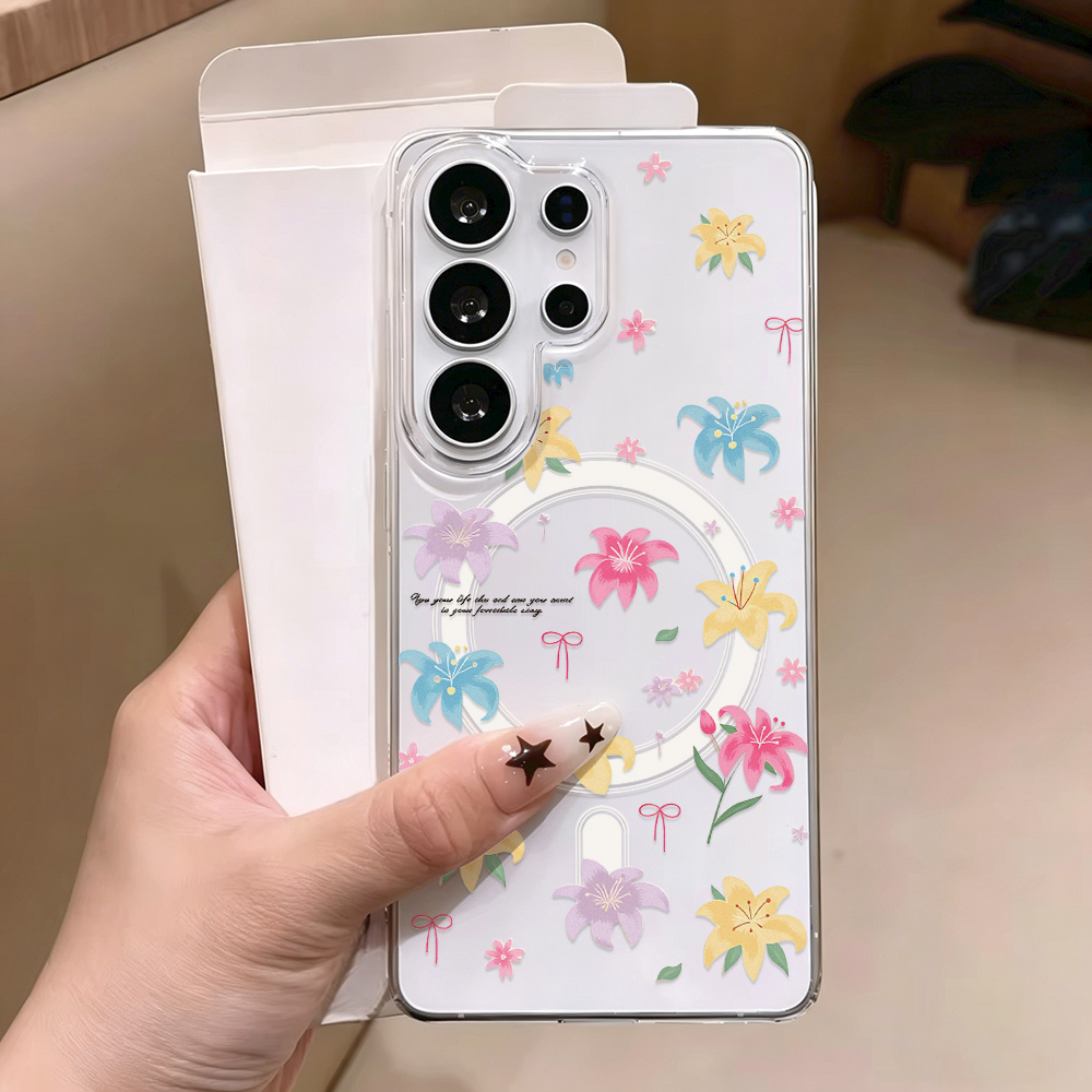Blue Flower Magnetic Phone Cas - огляд і ціна Phone Cases Quality