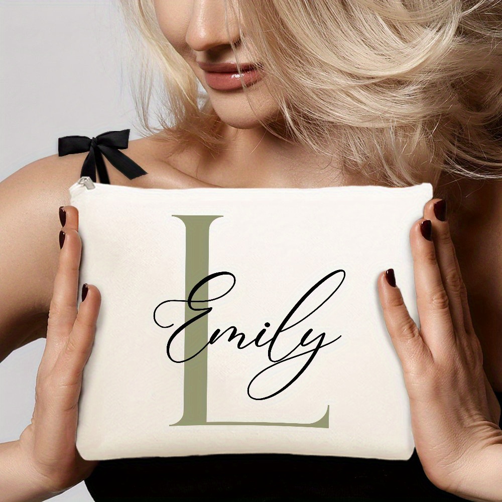 Custom Makeup Bag with Initial - огляд і ціна Monogram Custom Case