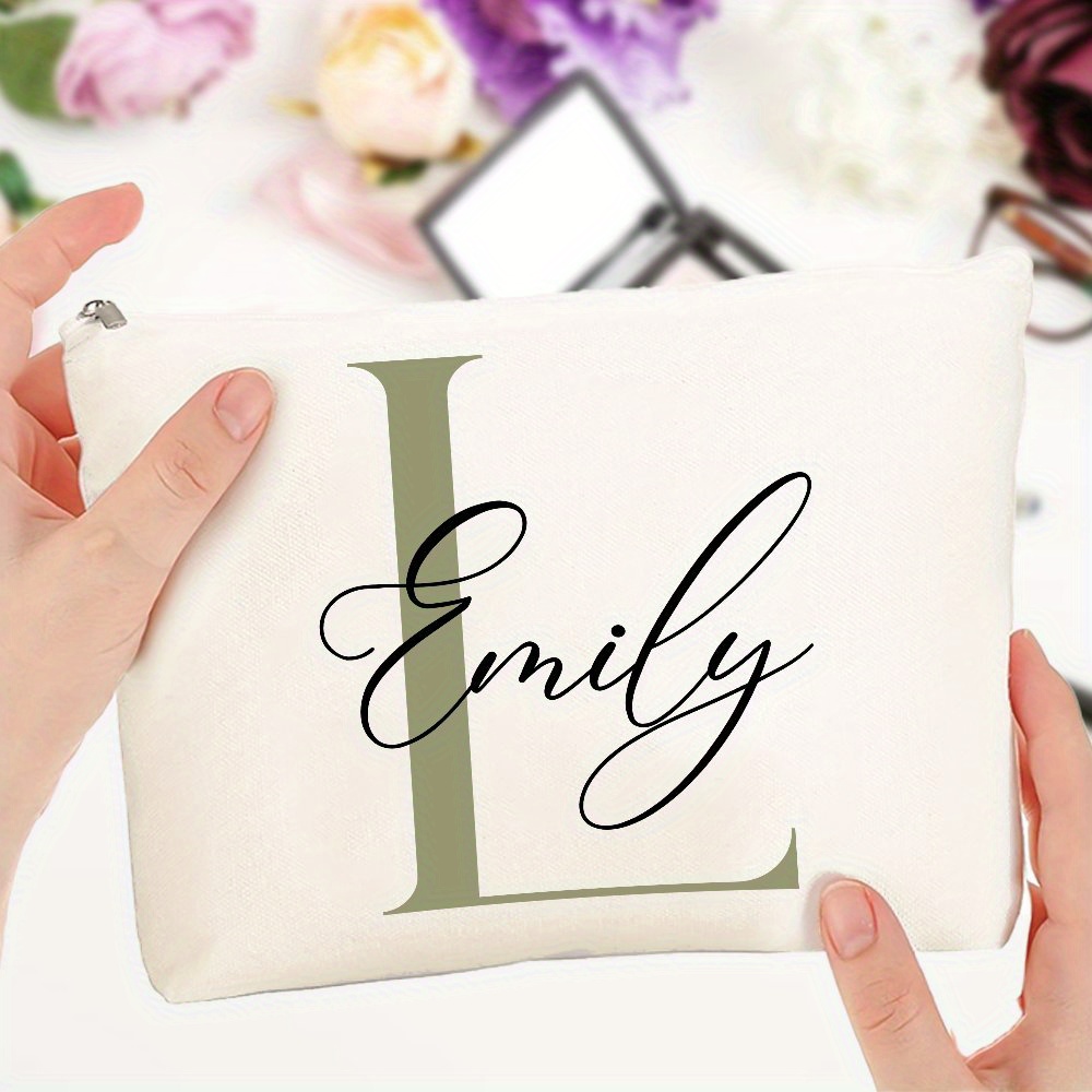 Custom Makeup Bag with Initial - огляд і ціна Monogram Custom Case