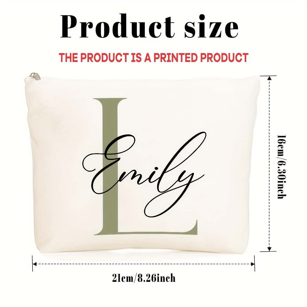 Custom Makeup Bag with Initial - огляд і ціна Monogram Custom Case