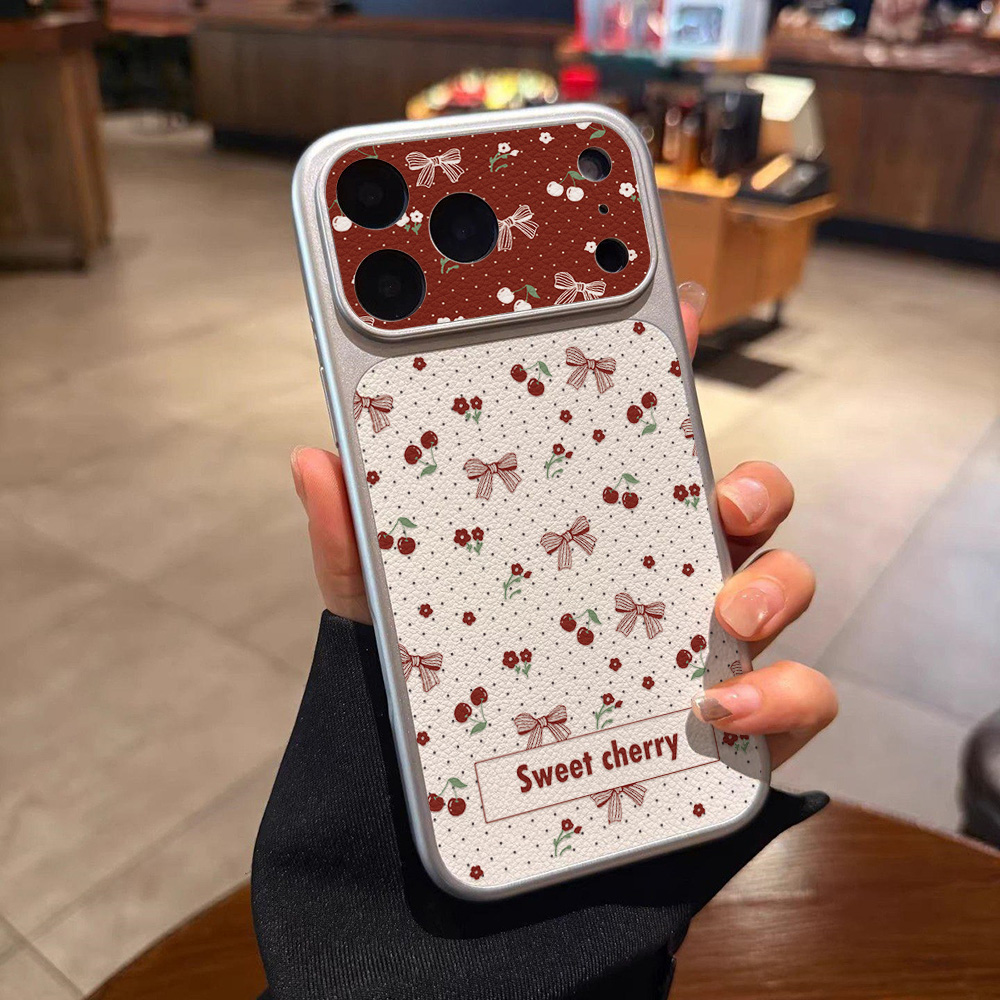 Sweet Cherry Bow Leather Phone - огляд і ціна Phone Cases Quality