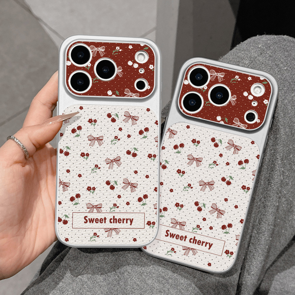 Sweet Cherry Bow Leather Phone - огляд і ціна Phone Cases Quality