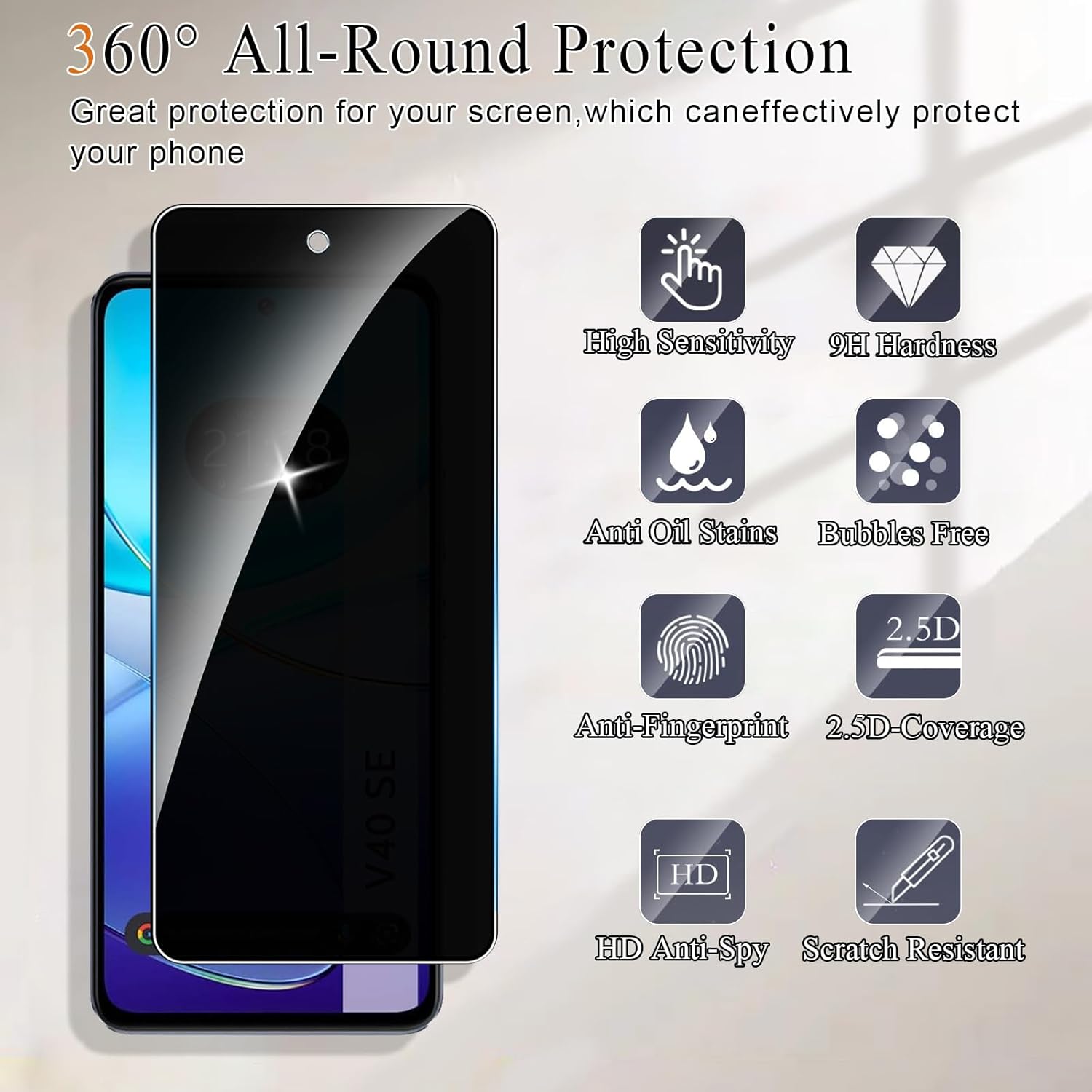 For VIVO V40 SE Anti Spy Tempe - огляд і ціна Vivo V40