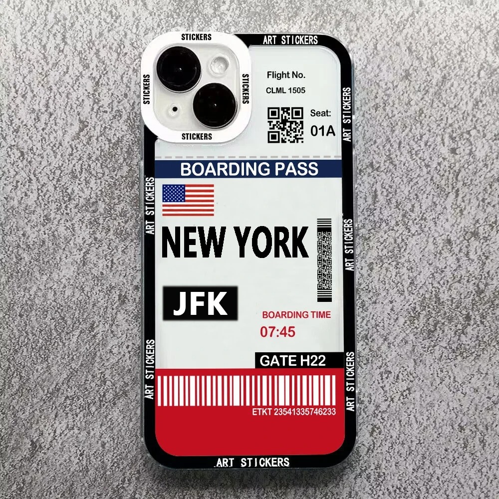 World City Travel Ticket Label - огляд і ціна Phone Cases York
